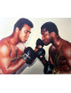 Muhammad Ali & Joe Frazier Dual Signed 16x20 Boxing Photo- Beckett/COA/Pics (Color Face To Face Head Pose)