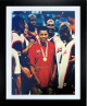 Muhammad Ali signed 1996 Olympics Gold Medal 16x20 Photo Custom Framing Beckett Rev/COA/Photo (Team USA Basketball Team)